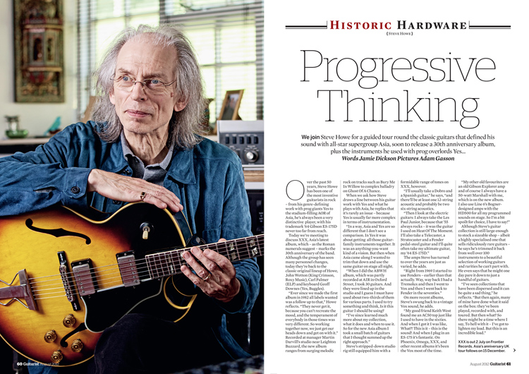 Guitarist Steve Howe feature by Adam Gasson