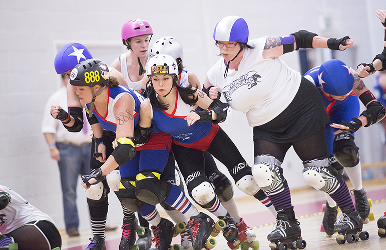 The Harbour Harlots A take on Rainy City Roller Girls at WISE Campus, Filton