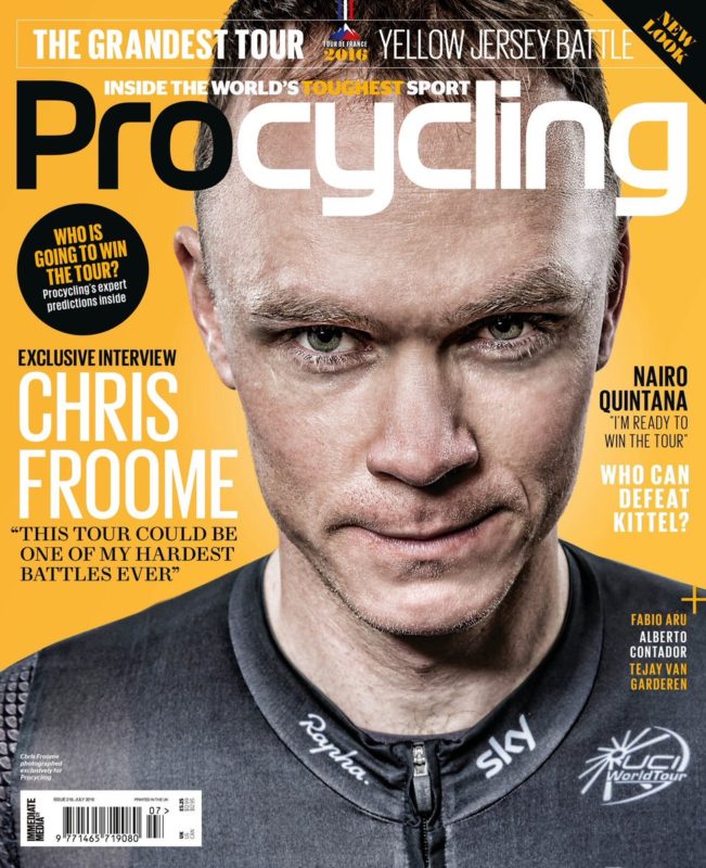 Chris Froome, photographed for Pro Cycling by Adam Gasson / adamgasson.com