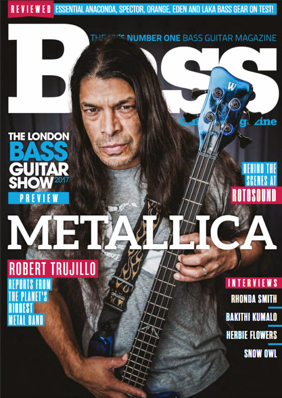 Metallica's Rob Trujillo photographed for Bass Guitar Magazine by Adam Gasson / adamgasson.com