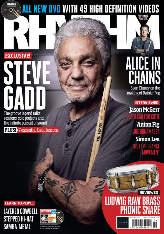 Steve Gadd photographed in London for the cover of Rhythm issue 285 by Adam Gasson / adamgasson.com