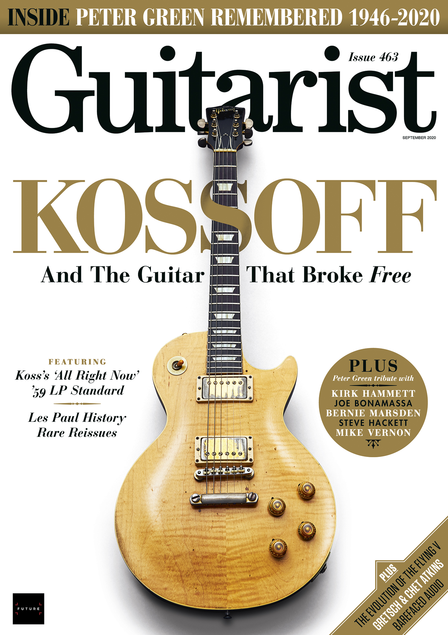 Kossoff Les Paul Guitarist cover photograph by Adam Gasson