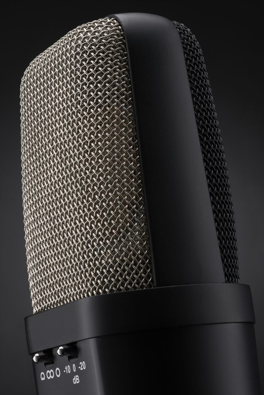 Warm Audio WA-14 Condenser microphone. Photo by Adam Gasson / Warm Audio