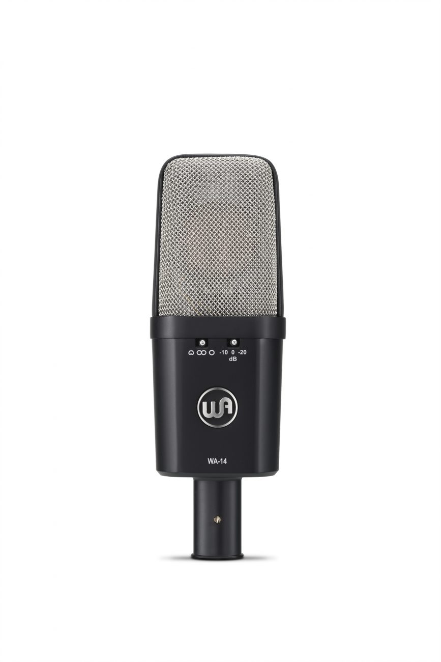 Warm Audio WA-14 Condenser microphone. Photo by Adam Gasson / Warm Audio