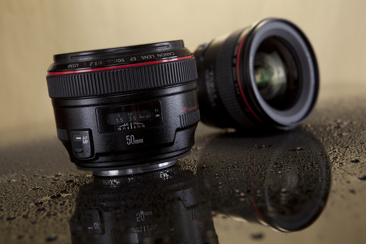 Canon 50mm f/1.2 lens studio photo by Adam Gasson