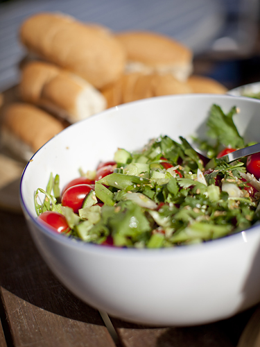 BBQ salad by Adam Gasson.