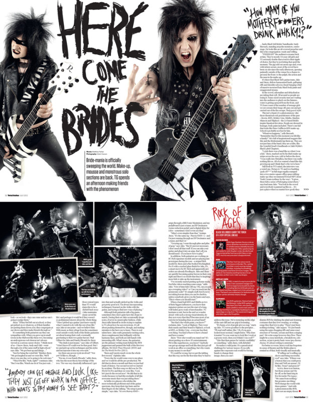 Total Guitar Black Veil Brides feature by Adam Gasson.