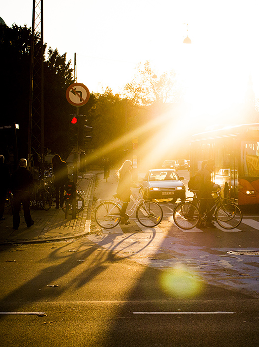 Copenhagen cycling sunset photo by Adam Gasson / adamgasson.com