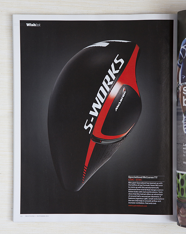 Specialized S-Works helmet for Pro Cycling by Adam Gasson