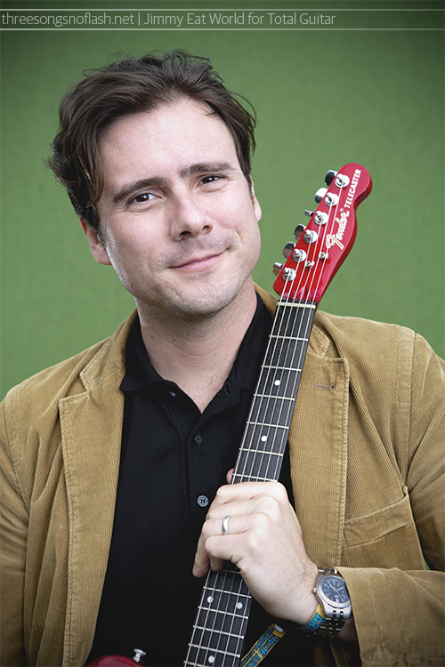 Jimmy Eat World, photographed backstage at Download Festival for Total Guitar.