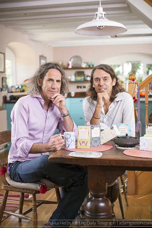 Pukka Herbs co-founders Tim Westwell and Sebastian Pole. Photo by Adam Gasson / adamgasson.com