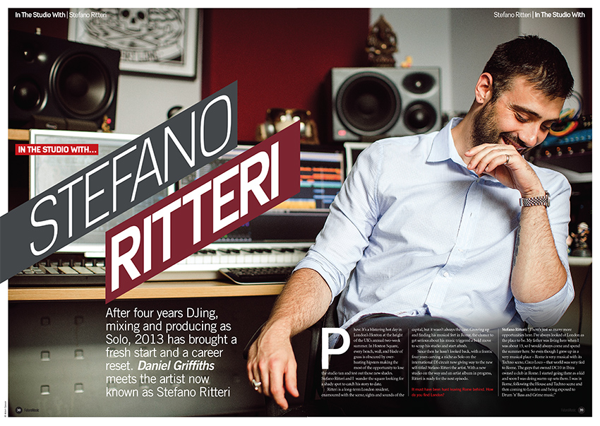 Stefano Ritteri photographed for Future Music. Photo by Adam Gasson.