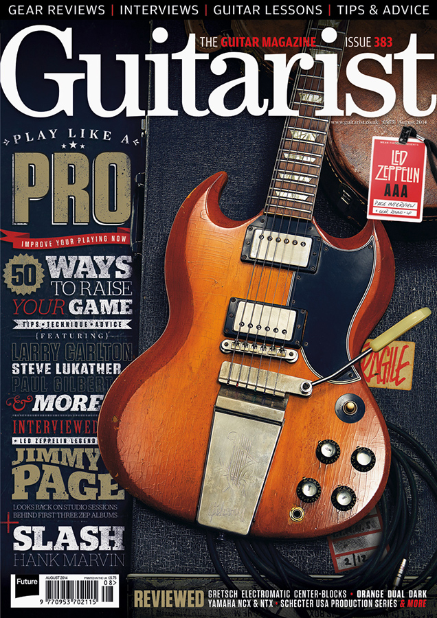 Guitarist 383 cover. Photo by Adam Gasson / adamgasson.com