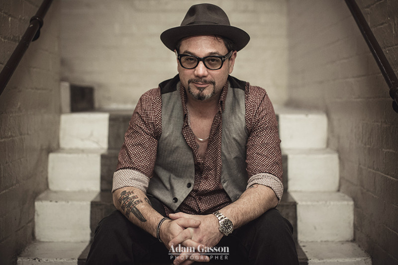 Huey Morgan, backstage at the Bristol International Jazz & Blues Festival.