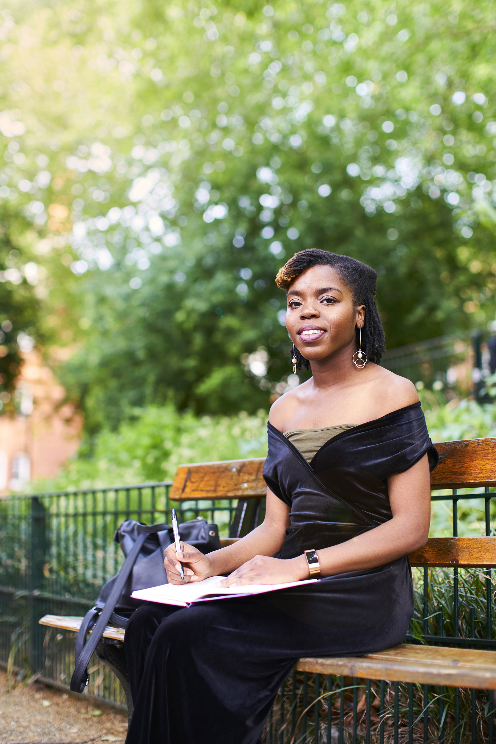 Hannah Akinbode photographed in Shoreditch, London, 18 May 2018. Photo by Bristol photographer Adam Gasson / adamgasson.com