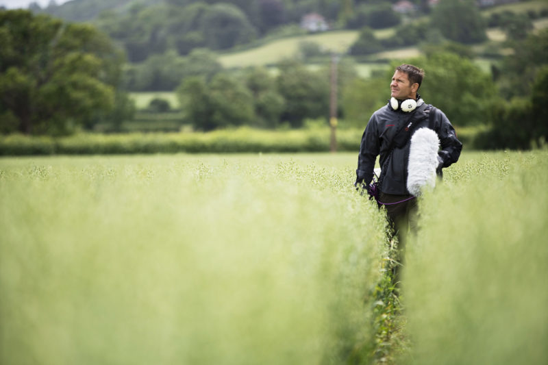 Steve Backshall at Yeo Valley farm near Bristol