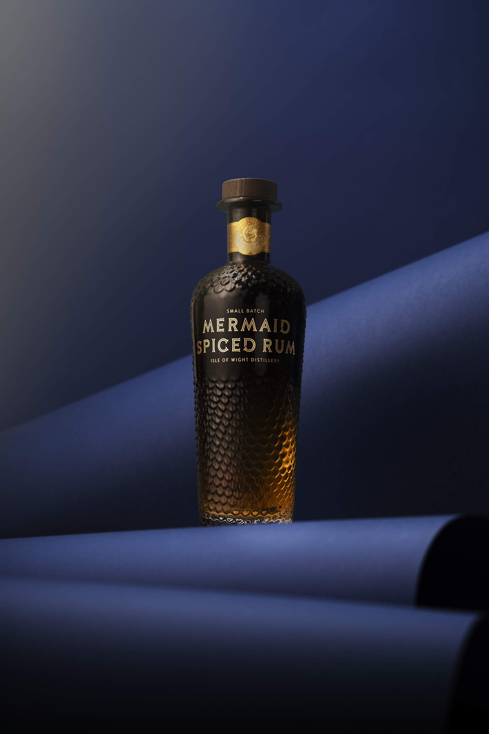 Studio photograph of Mermaid Spiced Rum